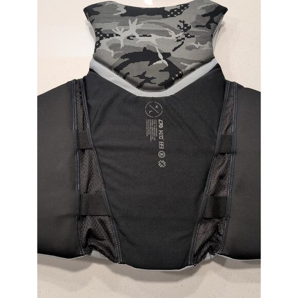 Men's Elite Life Jacket - US Coast Guard Approved XX-Large Black/Dark Grey - Picture 5 of 9